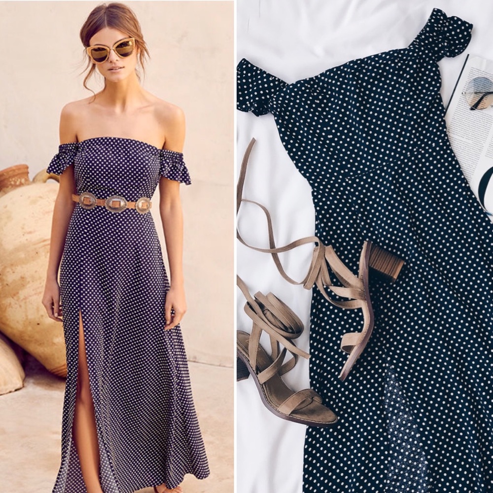 Lulu’s Dream Love “Off-the-Shoulder Maxi Dress